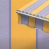 Маркиза локтевая VENTURA NEW, локти 1,5 метра, электропривод, тент из ткани в многоцветную полоску
