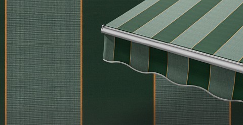 Маркиза локтевая VENTURA NEW, локти 1,5 метра, электропривод, тент из ткани в многоцветную полоску