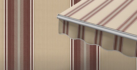 Маркиза локтевая VENTURA NEW, локти 1,5 метра, электропривод, тент из ткани в многоцветную полоску