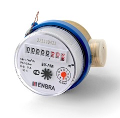 Счётчик учёта холодной воды ENBRA EV-AM L80 D15 B, без сгонов
