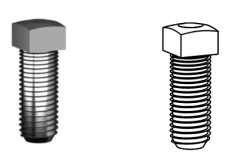 Болт специальный 3/8x1 1/2" с твердым окончанием для фиксации барабанов, окончания пружин, муфт к валу