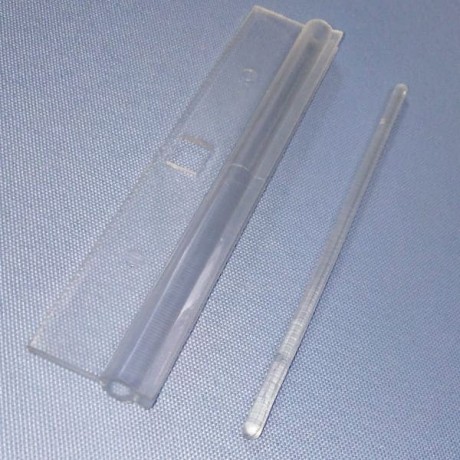 Двусоставной ламеледержатель 89 мм пластиковый для вертикальных жалюзи