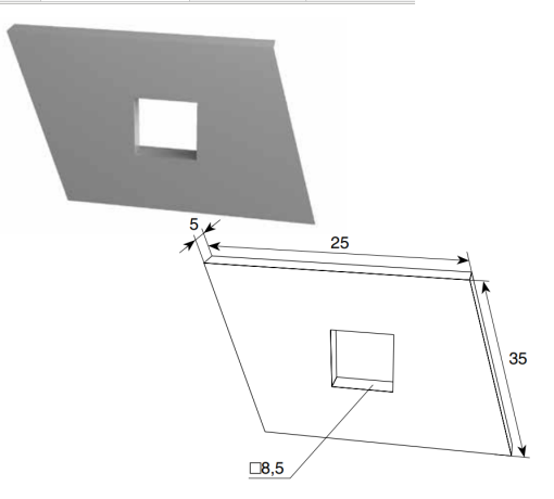 Закладная пластина DH24619