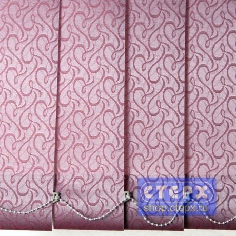 Вертикальные жалюзи с полотном из ткани коллекции «Рококо»