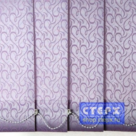 Вертикальные жалюзи с полотном из ткани коллекции «Рококо»