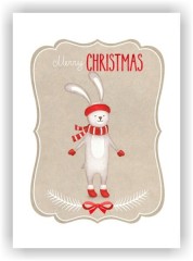 Декоративная салфетка 25х35 см «Заяц» коллекция «Новый год»