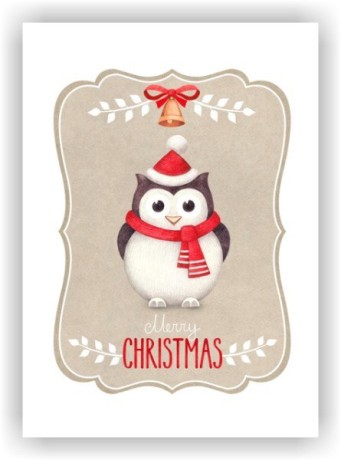 Декоративная салфетка 25х35 см «Пингвин» коллекция «Новый год»