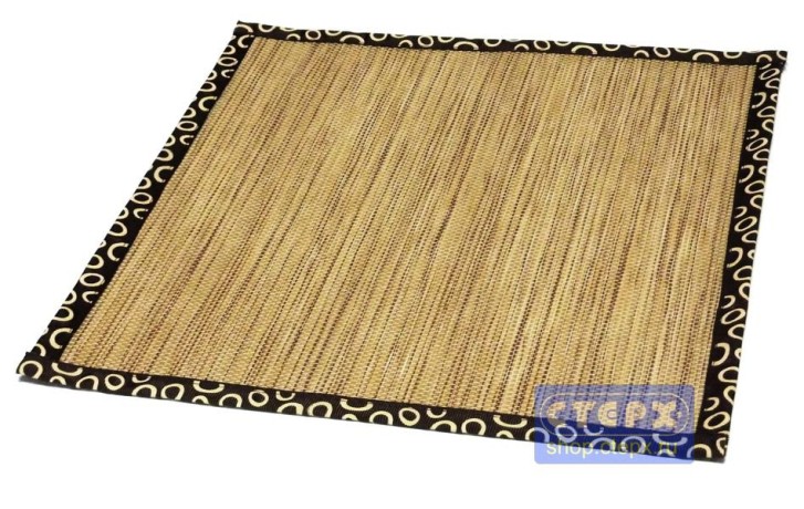 Декоративная салфетка «Чайная церемония» темно-бежевая 28 см х 28 см