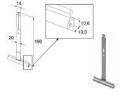Пружина тяговая 190 мм для 14 мм и 19 мм профилей