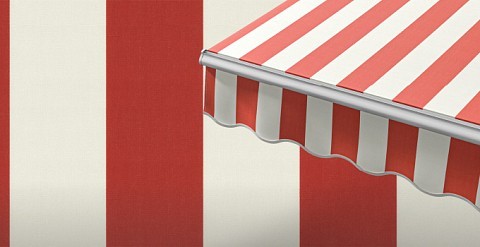 Маркиза локтевая VENTURA NEW, локти 1,5 метра, электропривод, тент из ткани в двухцветную полоску