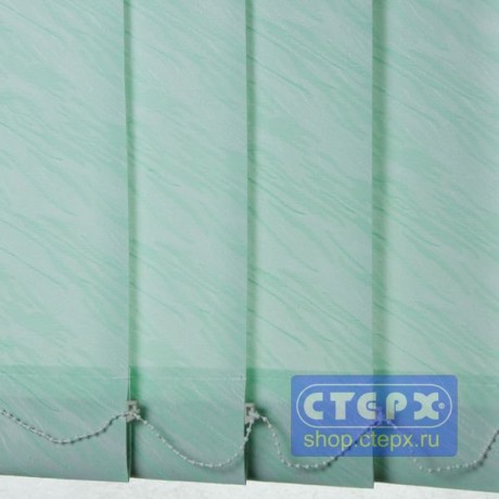 Венера /цвет зеленый/ - ламель для вертикальных жалюзи из ткани